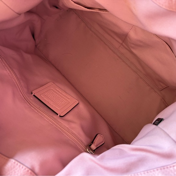 Coach Light Pink Leather Satchel - Picture 5 of 8